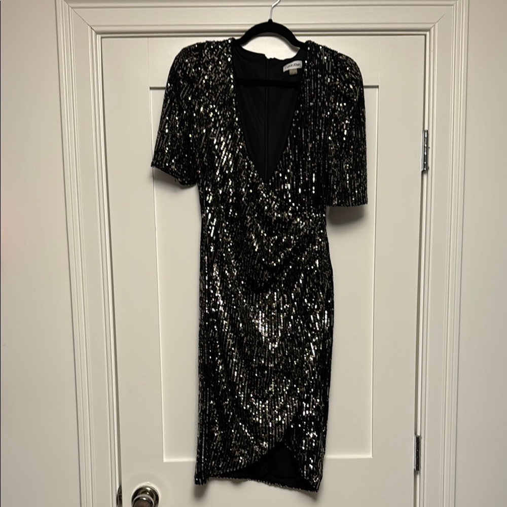 Black Sequin Dress